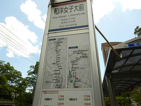 京成バス和洋女子大前バス停