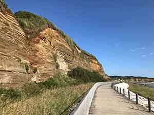 屏風ヶ浦と歩道