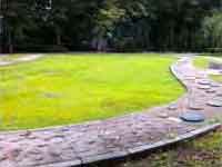 けやきの森公園の石道路