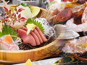 太陽の里の海鮮とはまぐり料理